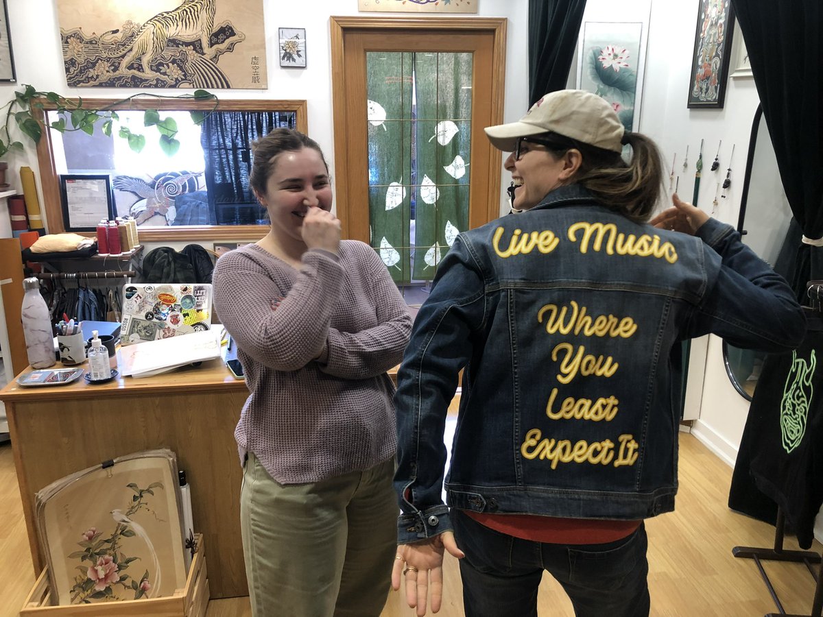 Wohoo! Amazing custom #embroidery by Emilie MacPhail Studio in #Calgary #makers #local