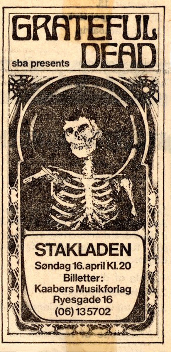 50 years ago today, the grateful dead at <a href="/AarhusUni/">Aarhus Universitet</a> in a danish university cafeteria with a serious history as a jazz venue. europe ’72, show #5. 
set 1: youtube.com/watch?v=KQHgF5…
set 2: youtube.com/watch?v=HTJpDM… [1/7]