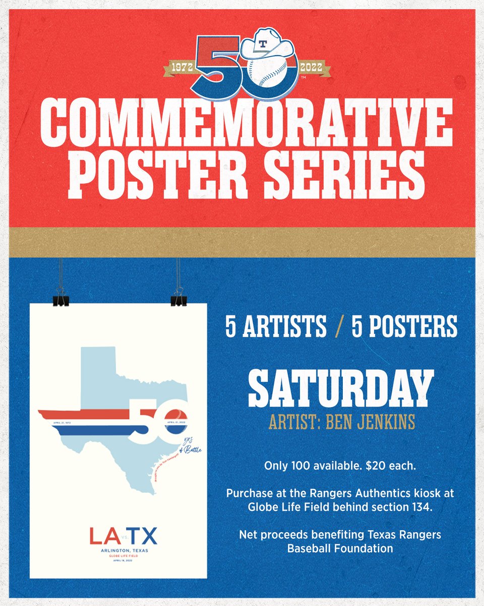 Rangers's tweet image. RT to win an autographed version of tonight's commemorative poster by these former greats! 

🔵 Fergie Jenkins
🔴 Jim Sundberg
🔵 Tom Grieve 
🔴 Dick Bosman
🔵 Jeff Burroughs
🔴 Toby Harrah
🔵 Al Oliver