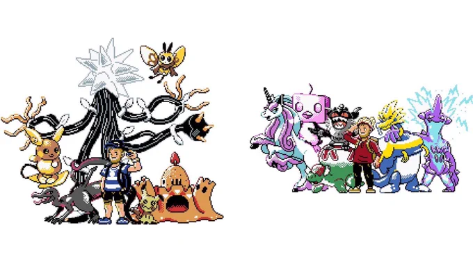 Me and my ideal Pokémon teams from Kanto to Galar ✨ 