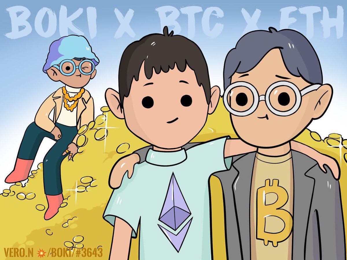 My eight art.On this art, Vitalik Buterin is the creator of Ethereum and Satoshi Nakamoto is the creator of Bitcoin in Boki style.These people changed and built the crypto world.<a href="/ParallaxETH/">PRLX</a> <a href="/tibo_nft/">Tibo 🍃</a> <a href="/yelaoshiETH/">Yet</a> <a href="/boosmho/">boo</a> @codethsmithy <a href="/0xAhlex/">ahlex</a> @cocoalikesNFTs <a href="/otter_eth/">otter 🦦</a>