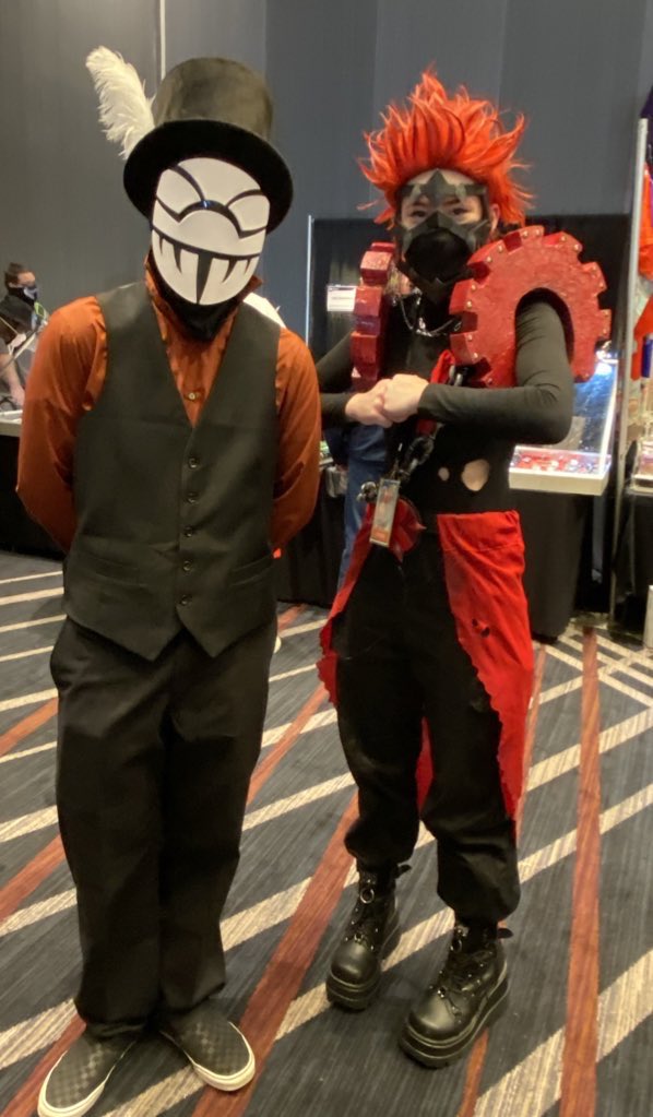 Spending the day at #mtacscore and experiencing the excitement of my youngest. Priceless. #MyHeroAcademia #MrCompress #animecosplay