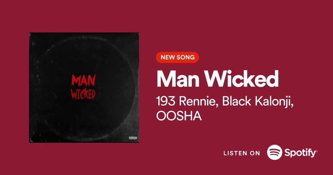 193Rennie's tweet photo. Now Playing on @Spotify  #ManWicked Feat. @theblackkalonji &amp; @OOSHATiDE 👑👑👑

https://t.co/JMRkzku06N https://t.co/QQ4mlU5RTs