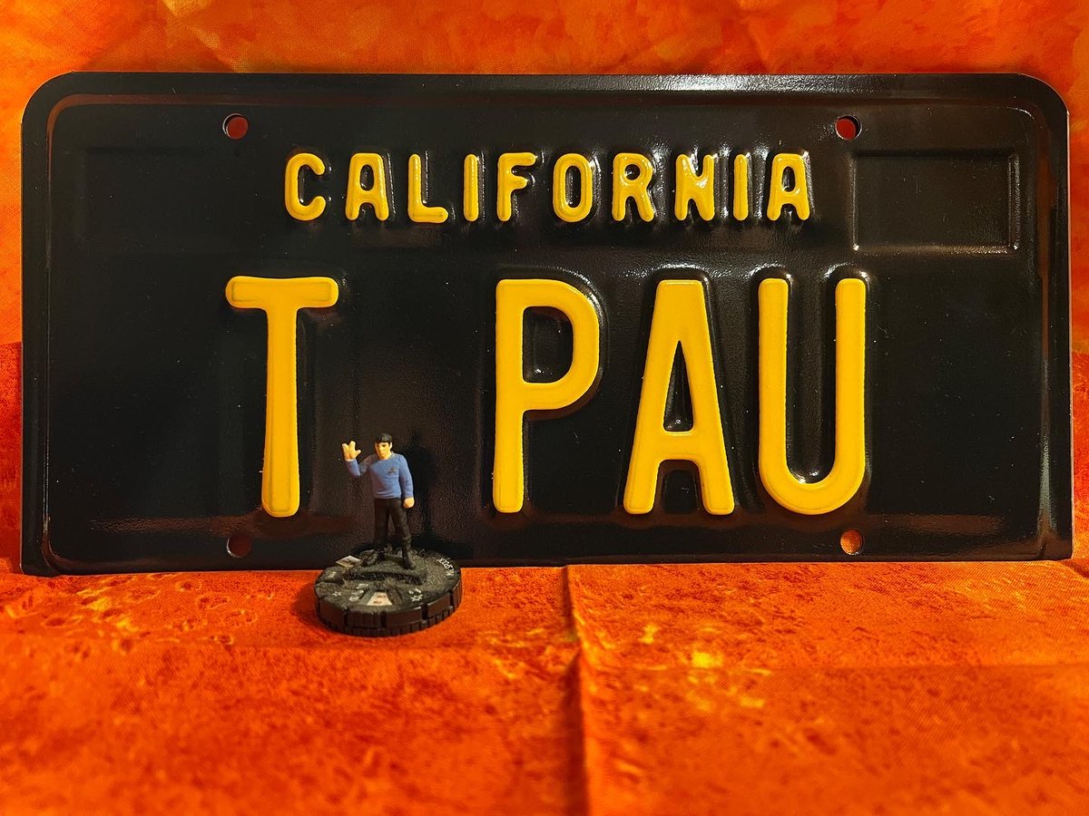 KatyGerman's tweet photo. Behold, my nerdiest thing. Can you believe this was still available? 
Thx to the workers at Folsom State Prison and the DMV for doing a great job. 
#tpau #startrek #startrektos #vulcan #spock #tpring #stonn #llap #livelongandprosper #inglorioustreksperts #california #carculture https://t.co/id7ZVh05nX