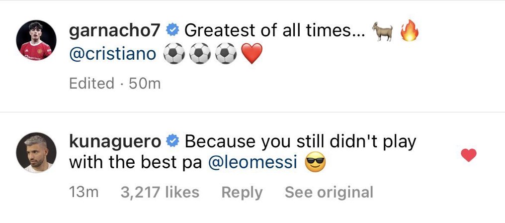 Aguero got Ronaldo stans hating Argentina 😂 🔥 #Messi𓃵