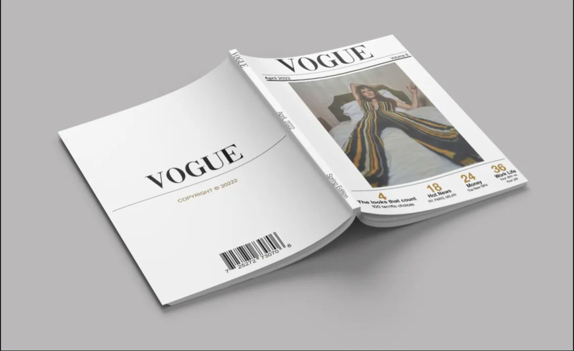 rrg_designs's tweet photo. Had fun creating this Vogue magazine cover with a minimalistic touch! 
.
.
.
#rrg_designs #magazine #vogue #Minimal #adobeillustrator #adobephotoshop #GraphicDesign #fashion #Mockup #typography https://t.co/N4SX0AVaTE