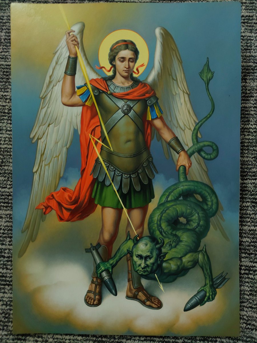 My Dad’s friend, icon painter Viktor Skydaniuk, created this. I still can’t get over how amazing this is.