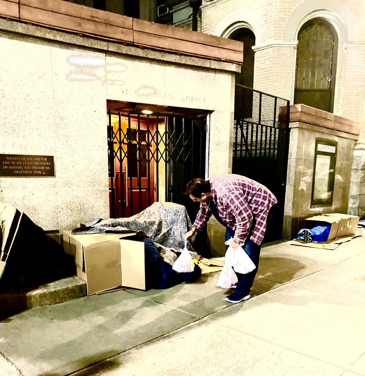 NICKBKNYUSA's tweet photo. So enormously personally rewarding to go out with @HCBOC to help the #Homeless on the #MidnightRun. Ran into some other wonderful groups as well. Let’s remember to help the less fortunate. #NYC https://t.co/opfffiWqPR