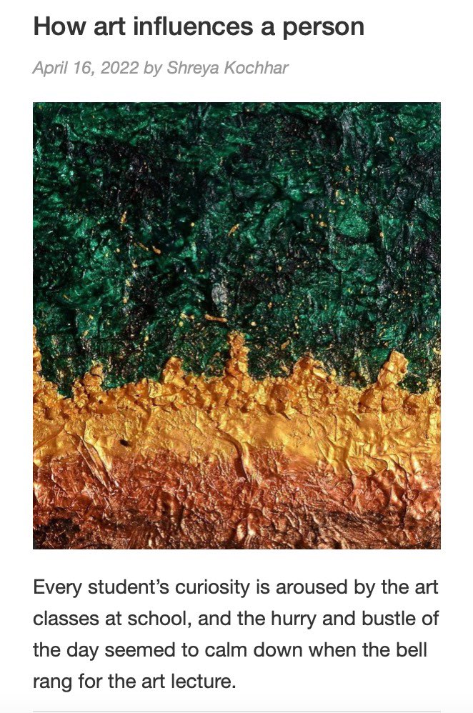 shreyakyyc's tweet photo. Third article is on the twitter guys go and check. https://t.co/NPA351cf0W It tells you about how art inspires a person in different ways. #art #Calgary  #Alberta #ArtistOnTwitter #Artist #sait #student https://t.co/z3xM6D3W1F