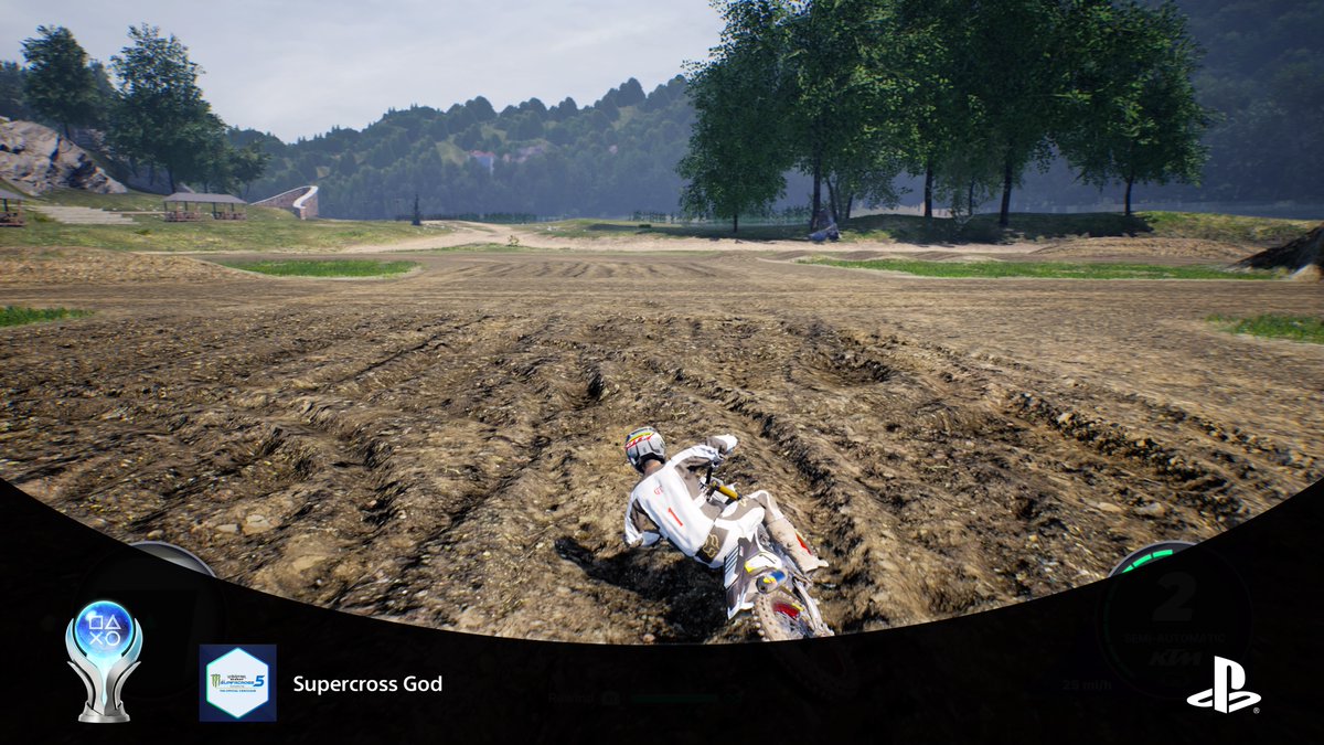 Finally got the Platinum. Decent game but unnecessary grind for some of the trophies.

Monster Energy Supercross - The Official Videogame 5
Supercross God (PLATINUM)
#PlayStationTrophy #PS5Share, #MonsterEnergySupercrossTheOfficialVideogame5