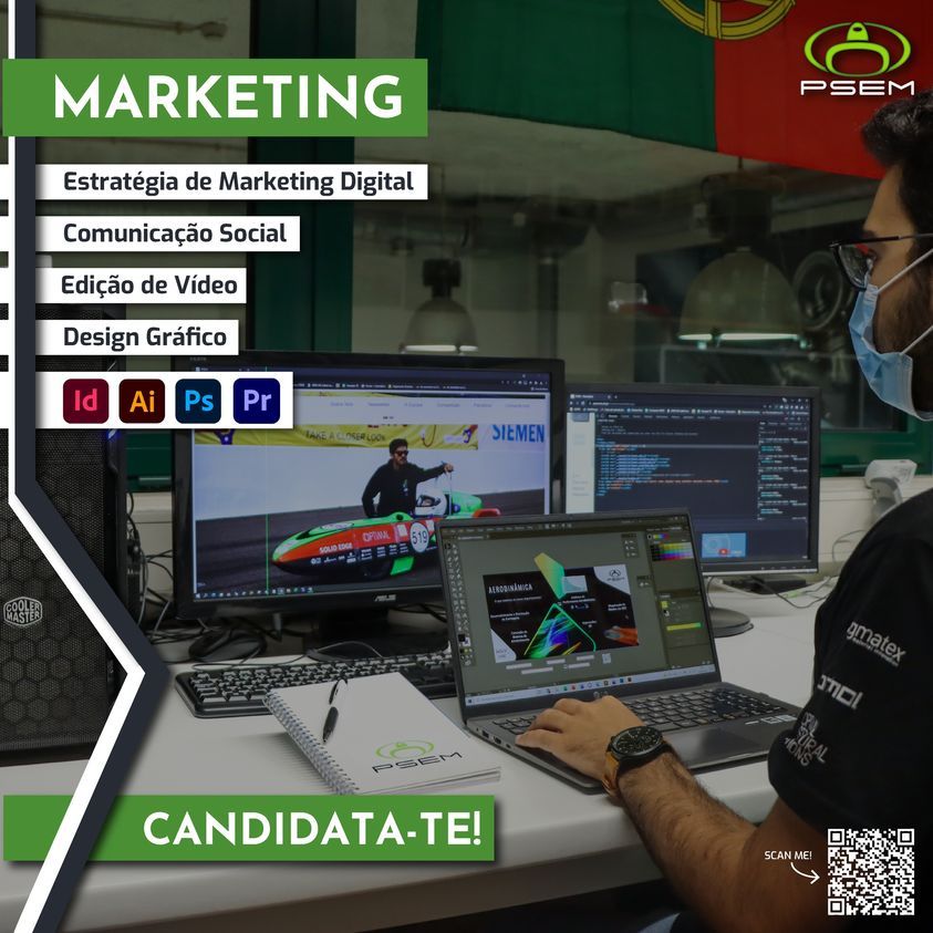 O PSEM está a recrutar para a equipa de Marketing!

O seu foco é a divulgação da imagem do nosso projeto, através de marketing digital, comunicação com o público, edição de vídeos e design gráfico.

Vem fazer parte da nossa equipa!
forms.gle/ovMiD4SWXy9oZw…