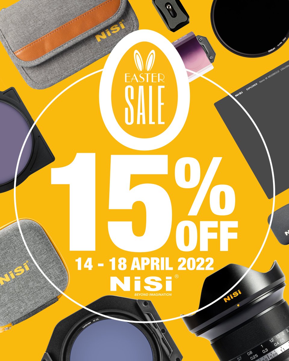 15% off all <a href="/NiSiFilters/">NiSi Filters</a> thru Monday, 4/18!