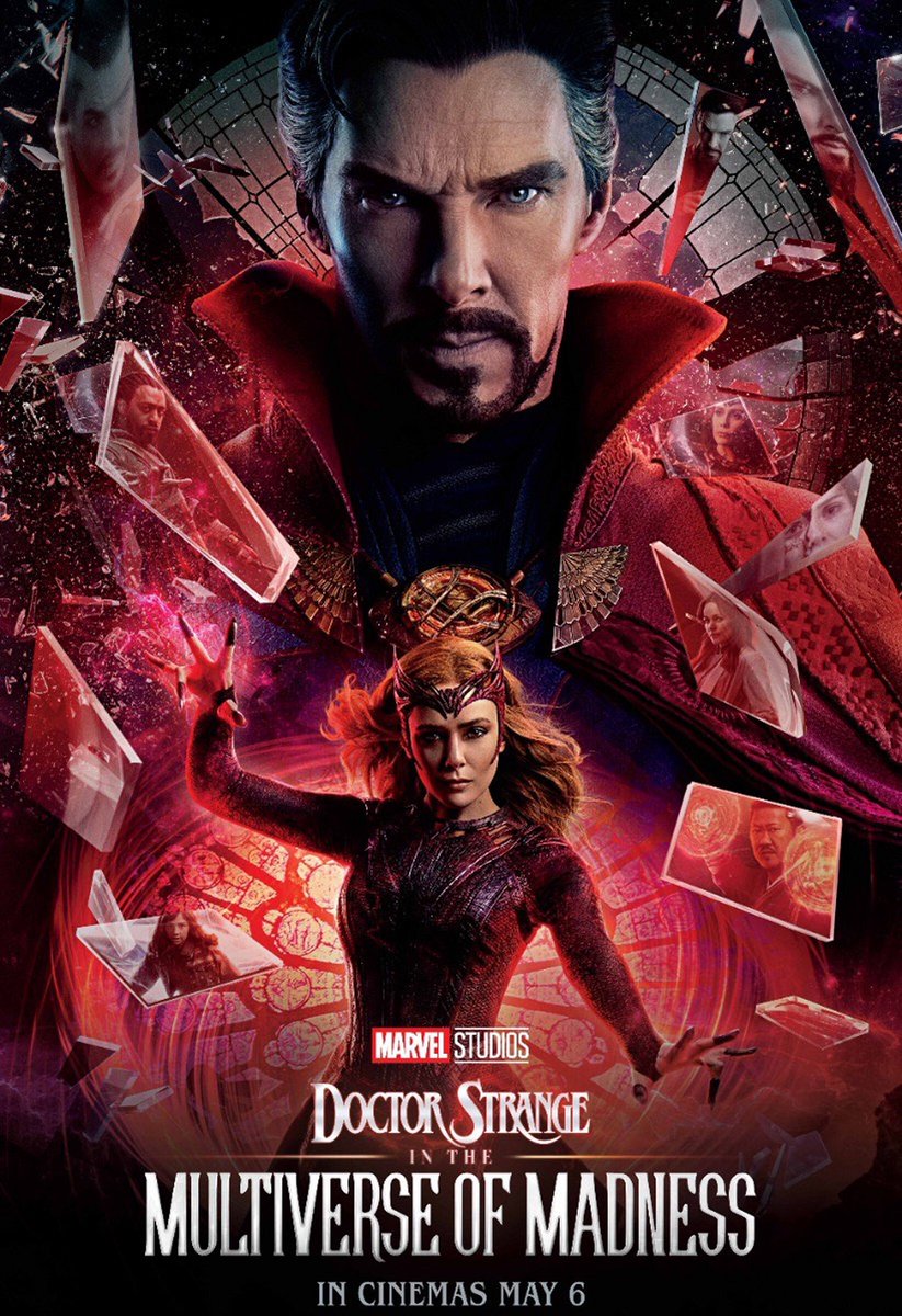 MCU_Direct's tweet photo. An official new #MultiverseOfMadness variant poster puts the spotlight on #DoctorStrange &amp; #ScarletWitch! Details: https://t.co/b6ju8ib6eB https://t.co/7zVMjJCS78