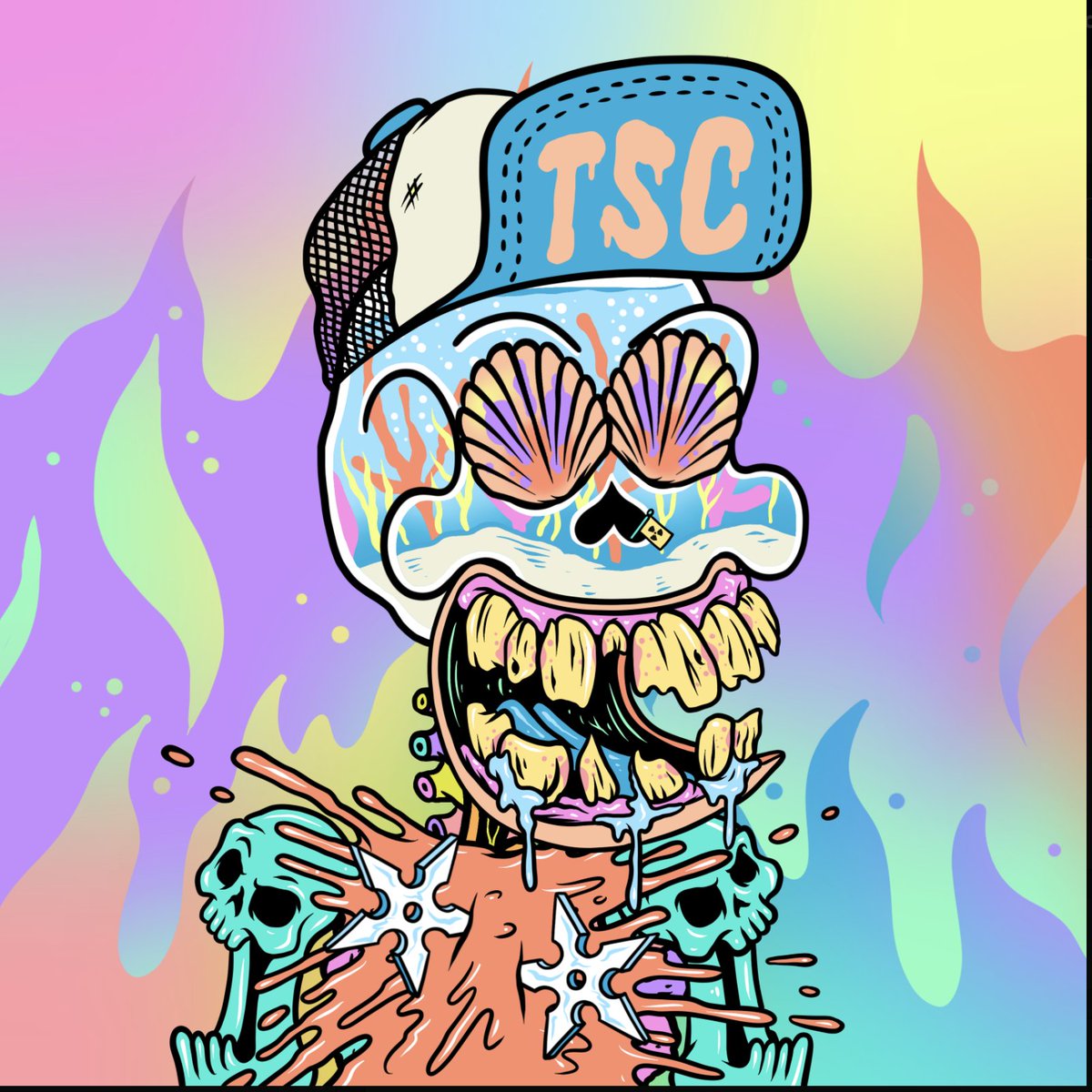 dapeepscrypto's tweet photo. @ToxicSkullsClub Lets go! I love the rainbow fire. https://t.co/jWRUxCCnoB