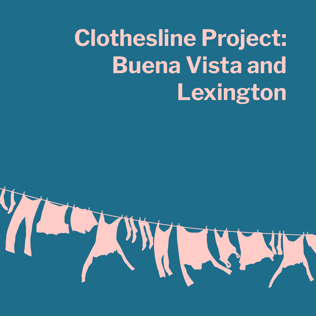 ProjectHorizon2's tweet photo. In case you missed it: today was the first of two installments of the Clothesline Project. Join us at Hopkins Green next Saturday, the 23rd, from 1 to 4pm.

The installment includes clothing representing different stories from survivors "airing their dirty laundry." https://t.co/McwUxPuTSB