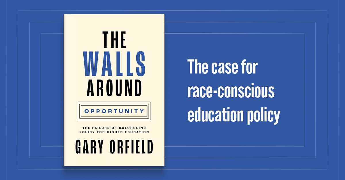 May 3, my new book, The Walls around Opportunity, is published &amp; available on Amazon.  This book argues that it is impossible to solve profound racial inequality without dealing explicitly with race.