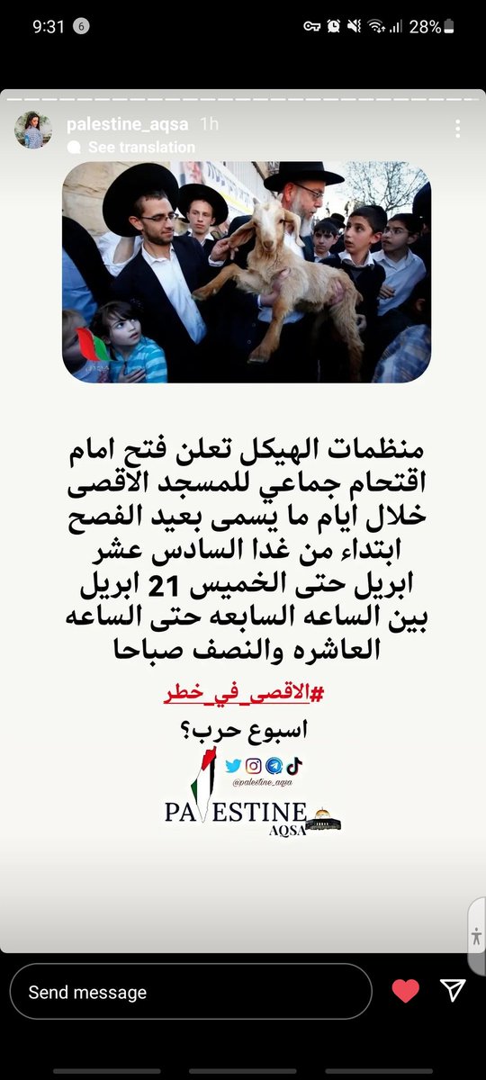 ShreenEssam1's tweet photo. Shame on us to receive those who want to desecrate the Al-Aqsa Mosque and try to storm and demolish it by any means and attack our Palestinian brothers. During the past two weeks, more than 15 Palestinians were killed by the occupation. #FreePalestine
#اوقفوا_المهرجانات_الصهيونية https://t.co/XGhmRUt5Bo