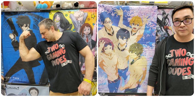 Mike said, "Take a pic of me next to this kickass poster."   Then he said, "Okay, now I'll take a pic<a href="/tag/summertimesaga"class="tags"><span>#summertimesaga</span></a>