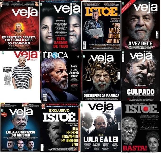 Breve resumo da administração PT só com capa de revista.