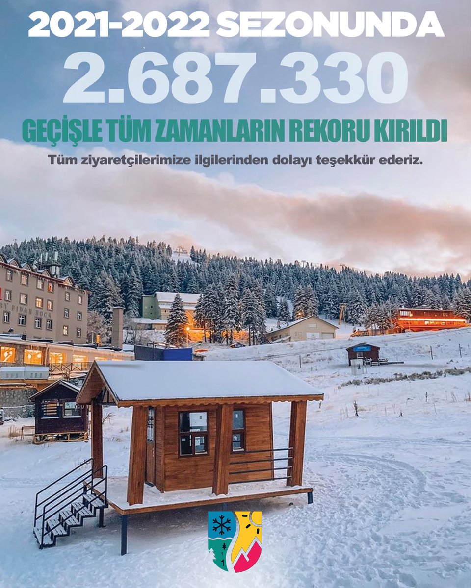 2021-2022 sezonunda 2.687.330 geçişle, tüm zamanların rekoru kırıldı. 

Tüm ziyaretçilerimize ilgilerinden dolayı teşekkür ederiz.