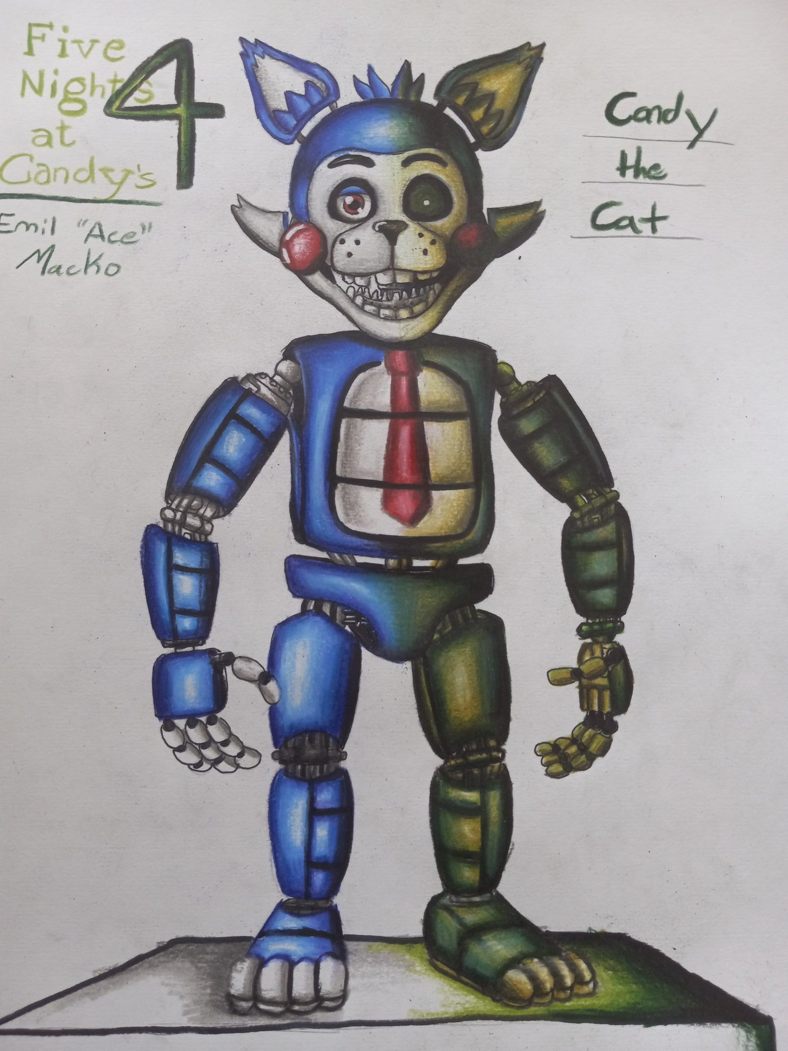 How to Draw Candy the Cat Five Nights at Candys - C4K ACADEMY