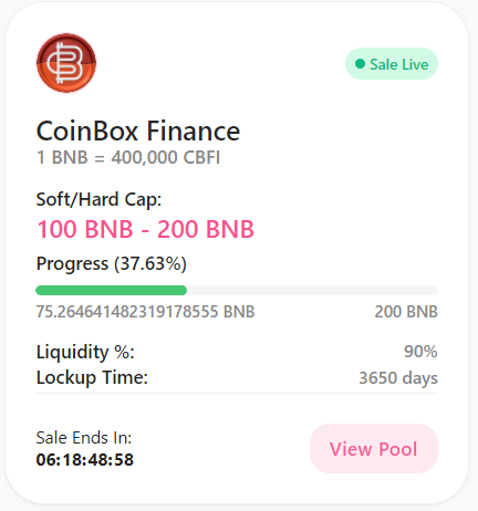 CoinBox Finance tweet media