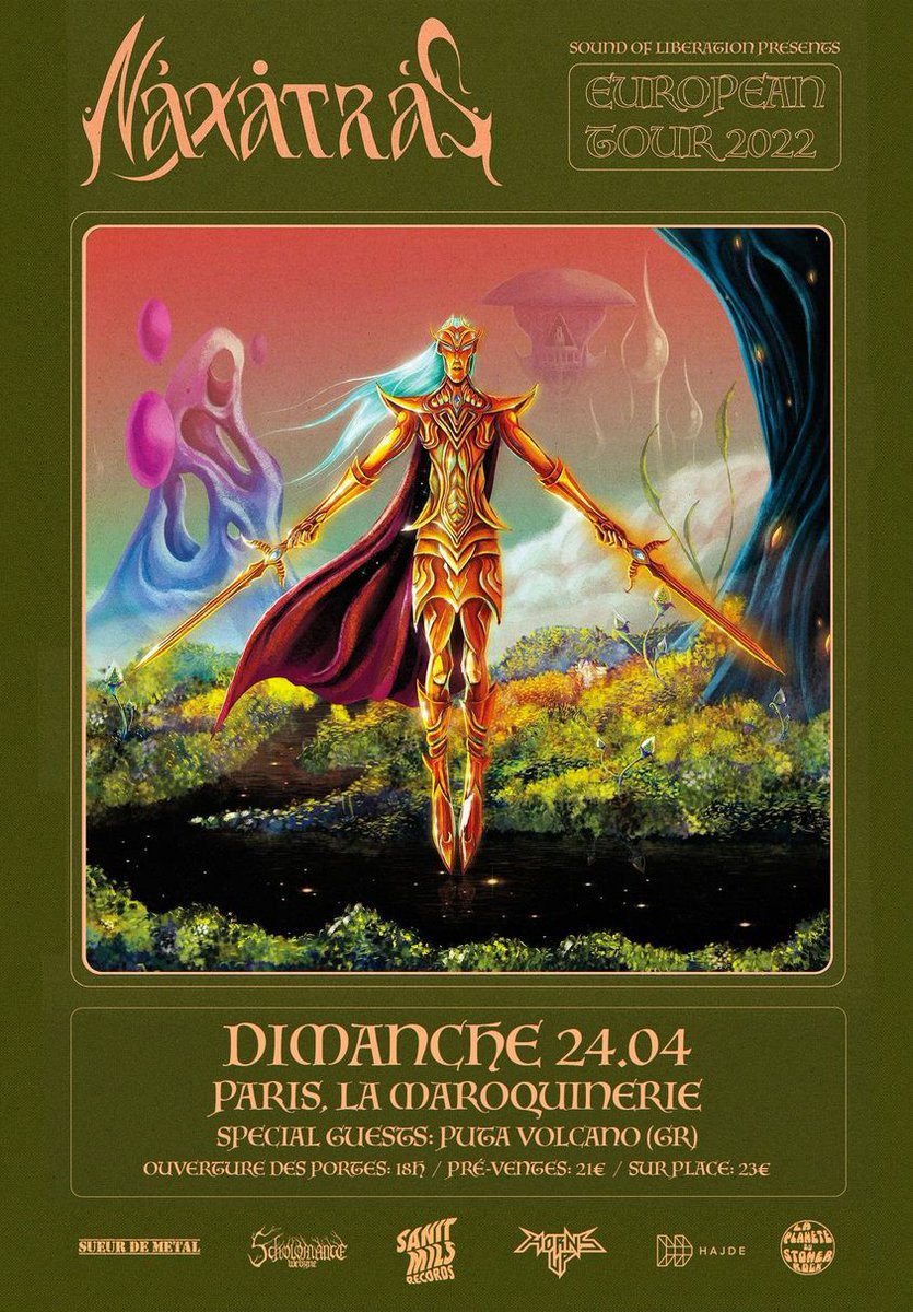 Scholomance_Web's tweet photo. 🐉CONCOURS CONCERT🐉
GAGNEZ 1x2 PLACES pour Naxatras & Puta Volcano à Paris grâce à nos amis et partenaires de @SanitMils
Ça se passe ici➡️https://t.co/GeyH8EbmDR
#scholonews #Concert #Live #Naxatras #PutaVolcano #Metal https://t.co/UKTGkVA1gt