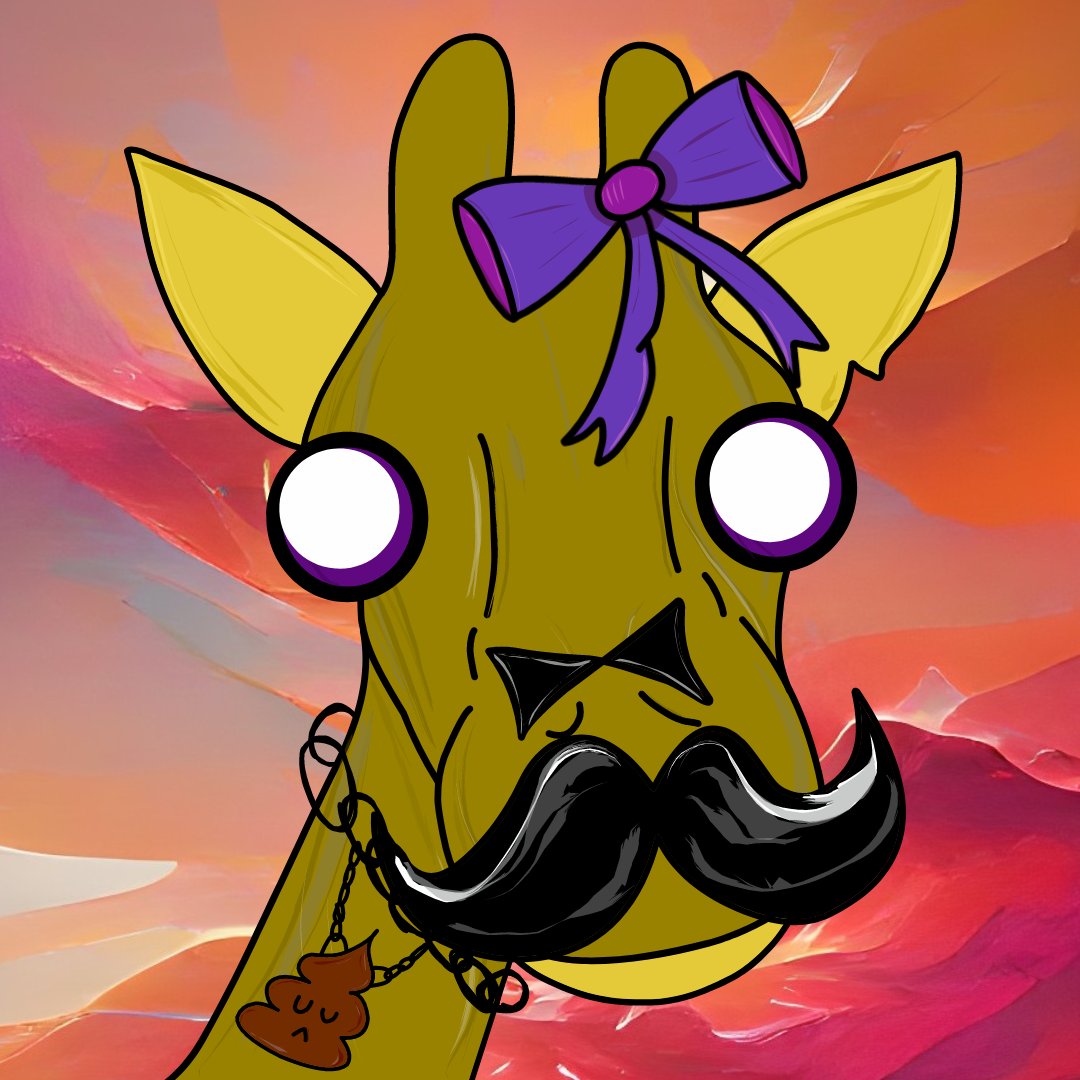 giraffinu's tweet photo. Posting a Giraffinu every day until @cryptocomnft allows us to drop! Day 100 🦒 #nft #giraffinu #spreadthegiraffe #cryptocom #art #cryptoart #crofam #cro https://t.co/2rXtwqwcVX