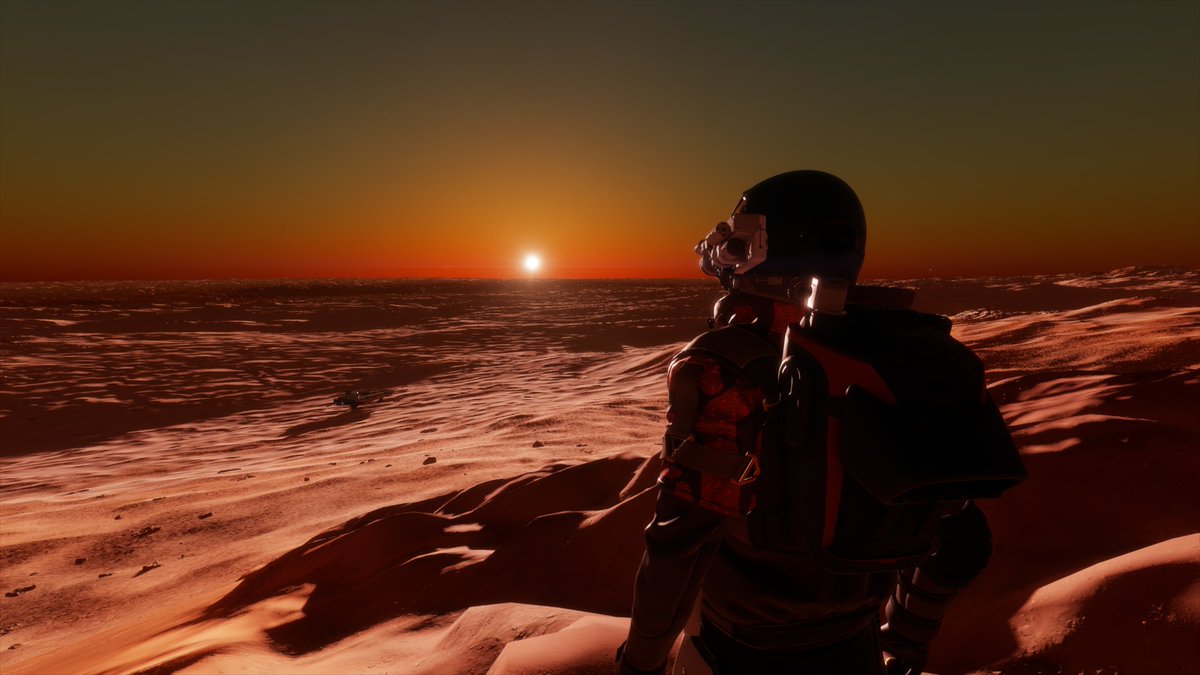 CmdrPete's tweet photo. From strange new plant species, to undiscovered water worlds and incredible solar activity! Another busy day studying the sights of the Kepler's Crest journey @EliteDangerous #Odyssey #Exploration https://t.co/Ax9dM7odDD