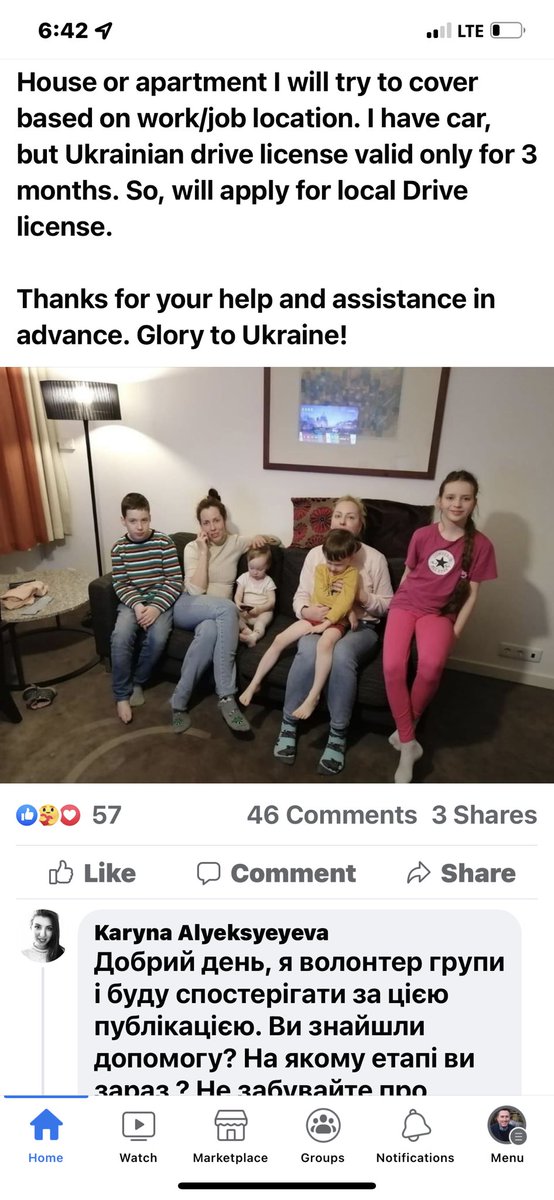 MHoldenNL's tweet photo. Here is a Ukrainian family of 7. Already in Toronto &amp; and will drive to NL. The father needs a job &amp; has 15 years experience with a Telecom company. Will take a entry level position. Looking for a rental once job is secured. Has chosen NL. Please Help! https://t.co/rQEcofJhWY