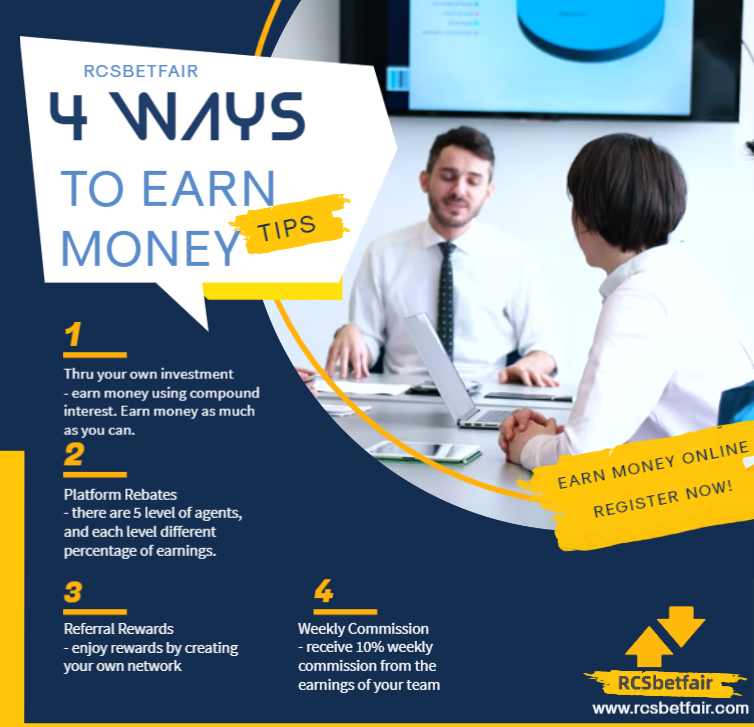 RCSBetfair's tweet photo. Earn money online while in the comfort of your home. Enjoy 94$ success rate here in RCSBetfair.Turn your $1,000 to $16,000. What are you waiting for?Register now!
Leave your comment below. Our agent representative will guide you step by step on how to earn money on this platform https://t.co/EQuSIoIHC1
