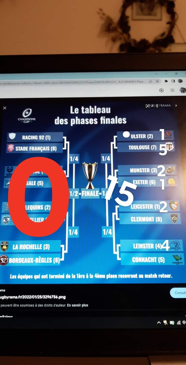 Le_Xaz's tweet photo. 🤔🧐 sauf erreur de ma part il est un peu déséquilibré le tableau final!🔴⚫
#ULSST #StadeToulousain @StadeToulousain https://t.co/f9Mo0DeKvP