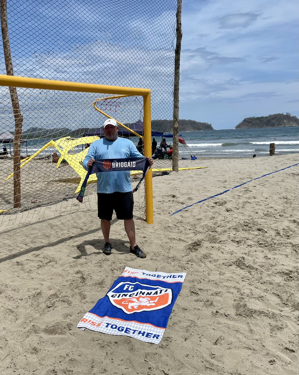 madamchik's tweet photo. Bring home 3 points tonight @fccincinnati !  Will be watching the 🔶🔷 from Samara Beach, Costa Rica.   @TheBriogaid https://t.co/iifJ2hExiG