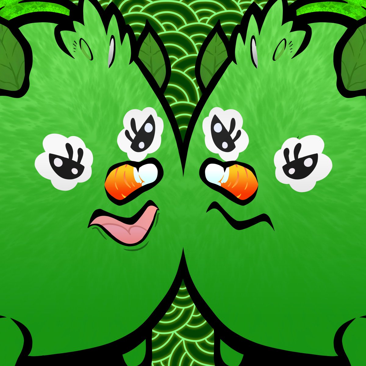 jeanvanmil's tweet photo. @AxieInfinity @Axie44 resubmission for the #ArticOriginContest titled "Doppelganger". my bad, i used a wrong hashhtag last time https://t.co/TYWE359nvi