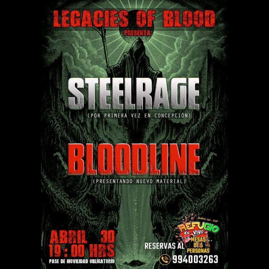 SteelRage's tweet photo. SteelRage por primera vez en Concepción!!!

Estamos felices y ansiosos por nuestro debut en tierras penquistas! 

El sábado 30 de abril junto a los tremendos Bloodline https://t.co/RlVFwYxqDF