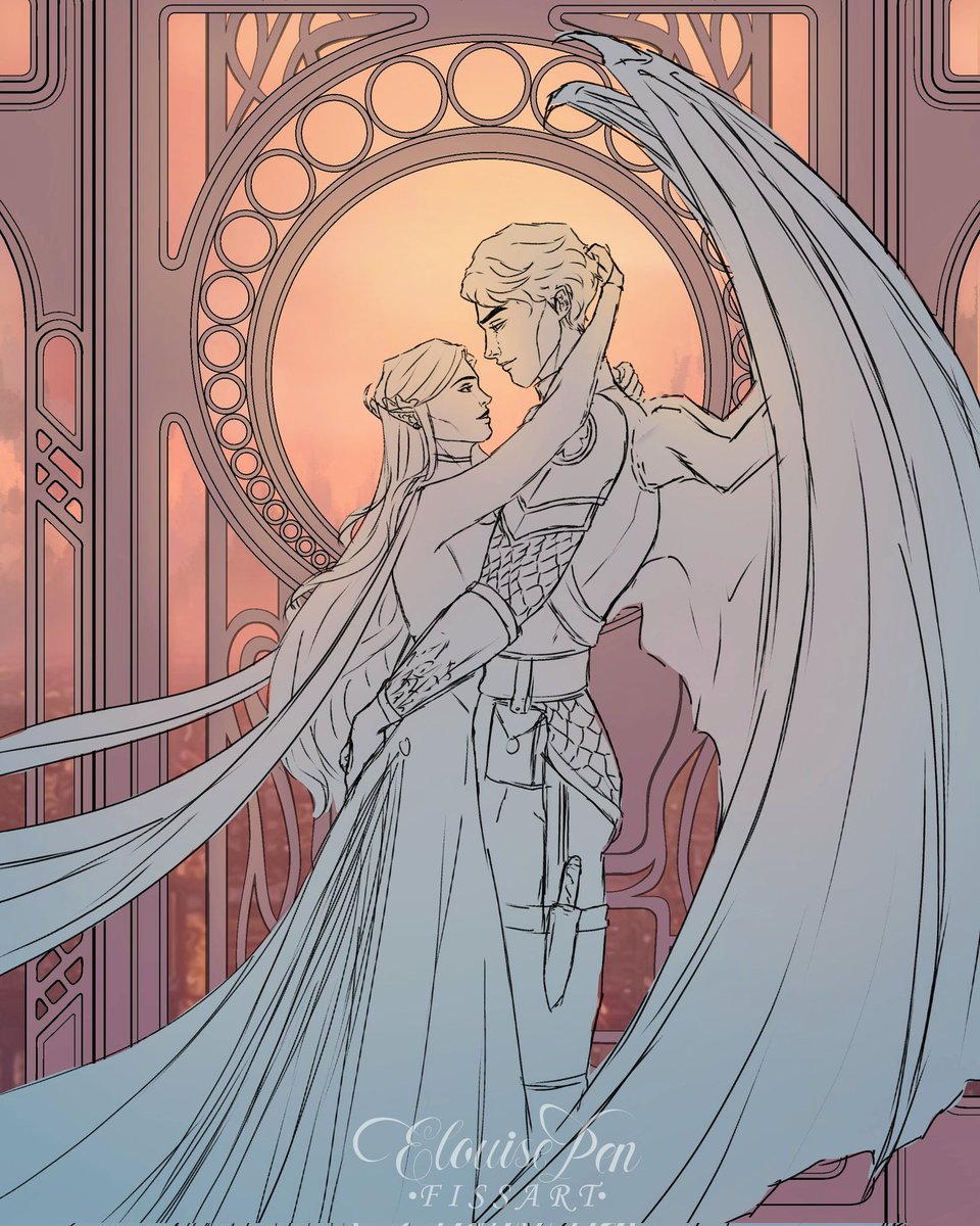 Fissart's tweet photo. WIP //////

My Gwyn portrait got so much love, and I've seen a few accounts say that this up coming week is dedicated to her.

So how about a #gwynriel sneak peak 👀 Looking forward to finishing this piece! #acotar #acosf https://t.co/6oqEl9zso6