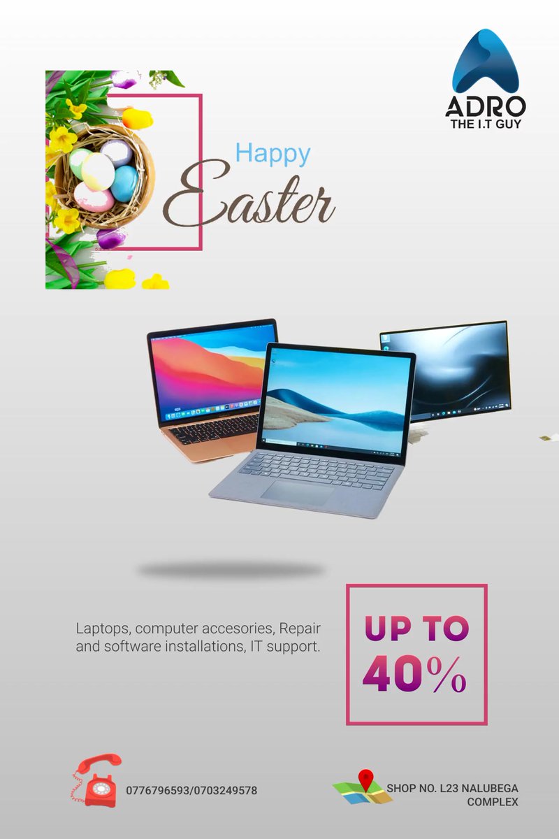 adrotheITguy's tweet photo. Happy Easter, wonderful people,thank you for supporting Adro I.T solutions #Easter #EasterHolidays #EasterWeekend https://t.co/3z4prCldxI