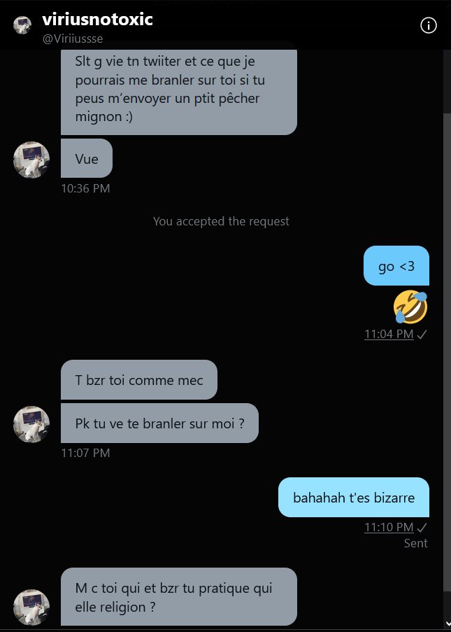 zoenvalo's tweet image. Mes dm twitter c'est quelque chose ? bahahaha