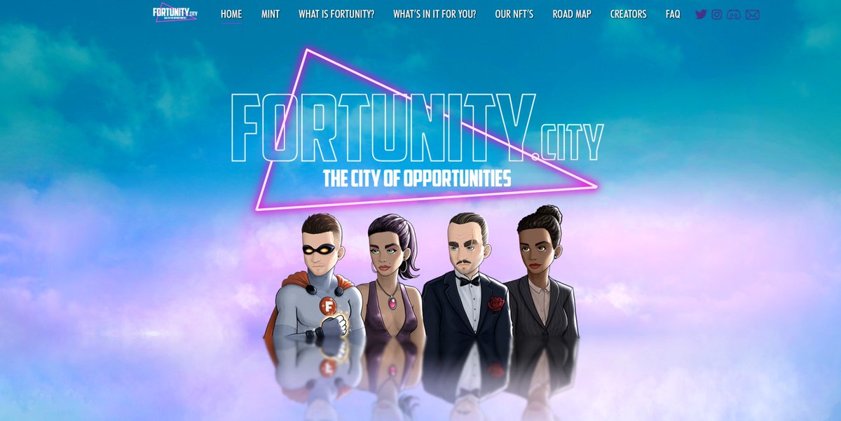FortunityNFT's tweet photo. Sneak preview of the landing page of our website! Check it out!
#NFT #NFTs #DigitalArt #DigitalArtist #NFTart #CryptoArt #Blockchain #Crypto #NFTCommunity #NFTcollector #nonfungibletoken #nonfungible #NFTartCollector #Fortunity https://t.co/Tq3bR3Uuek