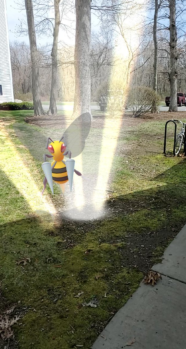 BlackUniGryphon's tweet photo. My #Beedril #GoSnapshot #PokemonGo 
Don't know why, but I kinda really like #Pokémon #Bugs for some reason. 🤔 😅 🐛 🪲 🐞 https://t.co/nWeXmokO3J