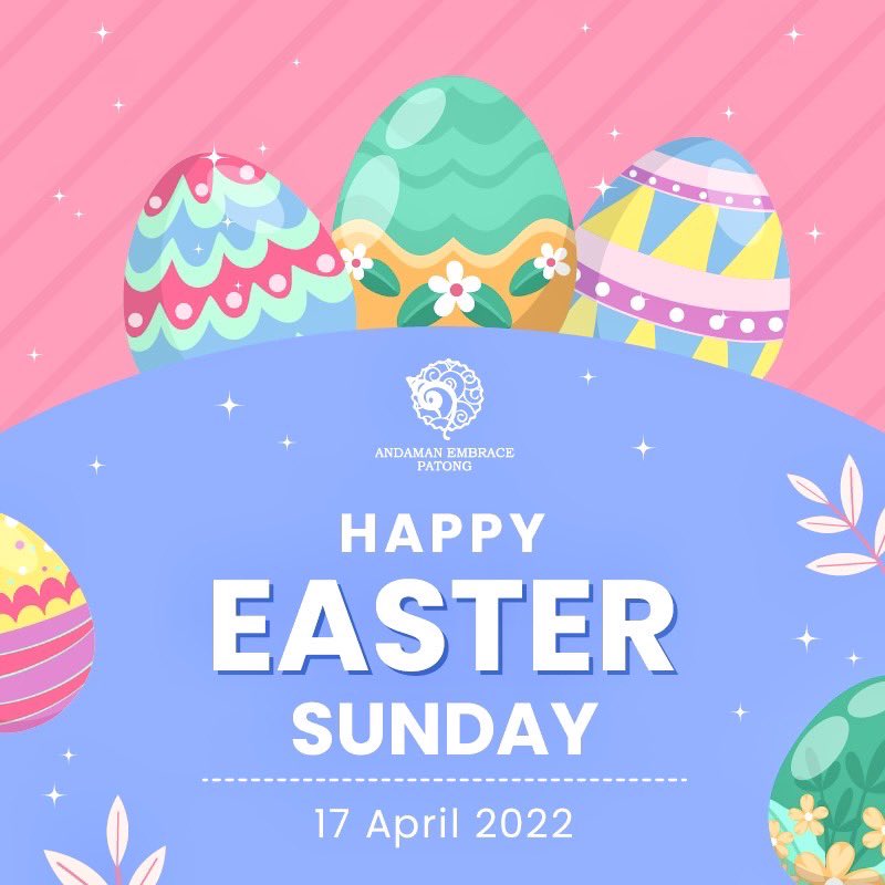 AndamanEmbraceP's tweet photo. May this Easter Sunday inspire you to new hope, happiness, prosperity, and abundance, all received through God’s divine grace. 🐣🐰🌷

#AndamanEmbracePatong #โรงแรมอันดามันเอมเบรสป่าตอง #HappyEaster2022 #EasterSunday #Metaverse #Metahotels https://t.co/bOptyN3nfp