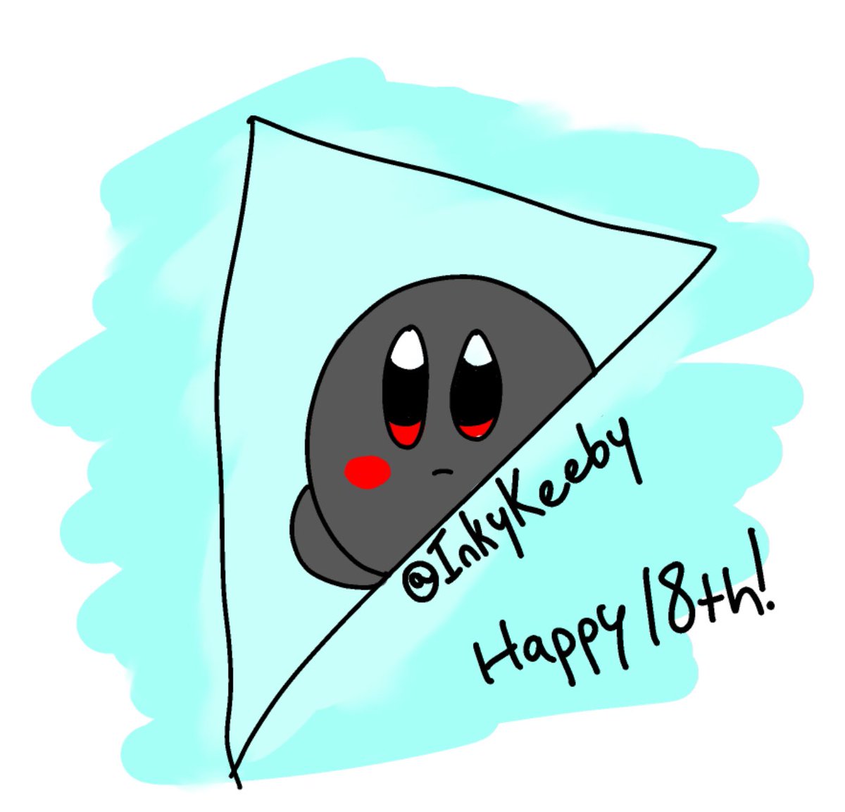 solvalinky's tweet photo. *runs*
im late, but happy 18th amazing mirror!
have the fella shadow kirb
#kirby #kirbyfanart #amazingmirror https://t.co/N4h4G1DsBE