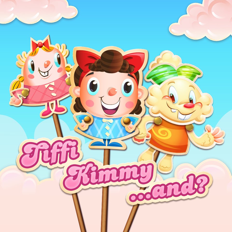 Tiffi (Candy Crush Saga), Kimmy (Candy Crush Soda Saga) and... Jenny (Candy Crush Jelly Saga) #King #CandyCrushSaga #CandyCrushSodaSaga #CandyCrushJellySaga https://t.co/Tx86CpuSVm