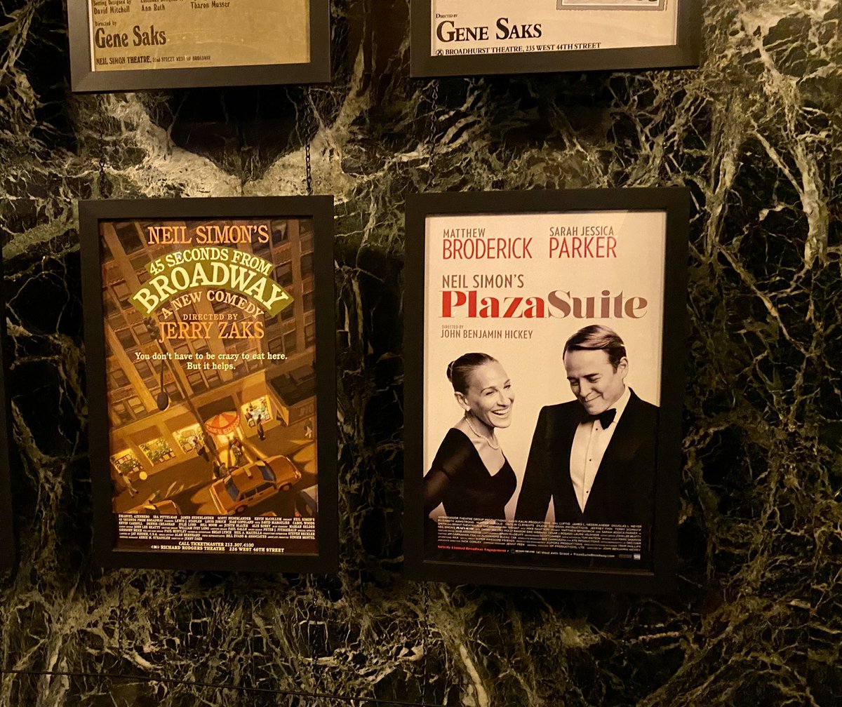 iman_bh's tweet photo. Such a spectacular show #PlazaSuite ,especially when #SarahJessicaParker back to broadway after a week of covid break! What a glorious performance, physical comedy and comic timing #matthewbroderick &amp; #SJP 🙌🏻 #neilsimon https://t.co/Tee2eBkmmI
