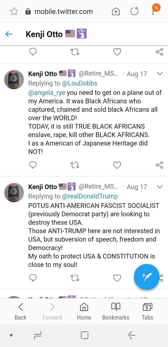 WashoeSave's tweet photo. *TW:racist slurs*  The person who tweeted these is running for Washoe County Clerk.  He deleted them after several people took screen shots and posted them on Facebook.  Deleting tweets does not take away the racism!  Do not #voteforotto #washoe https://t.co/KSapX2GQyX
