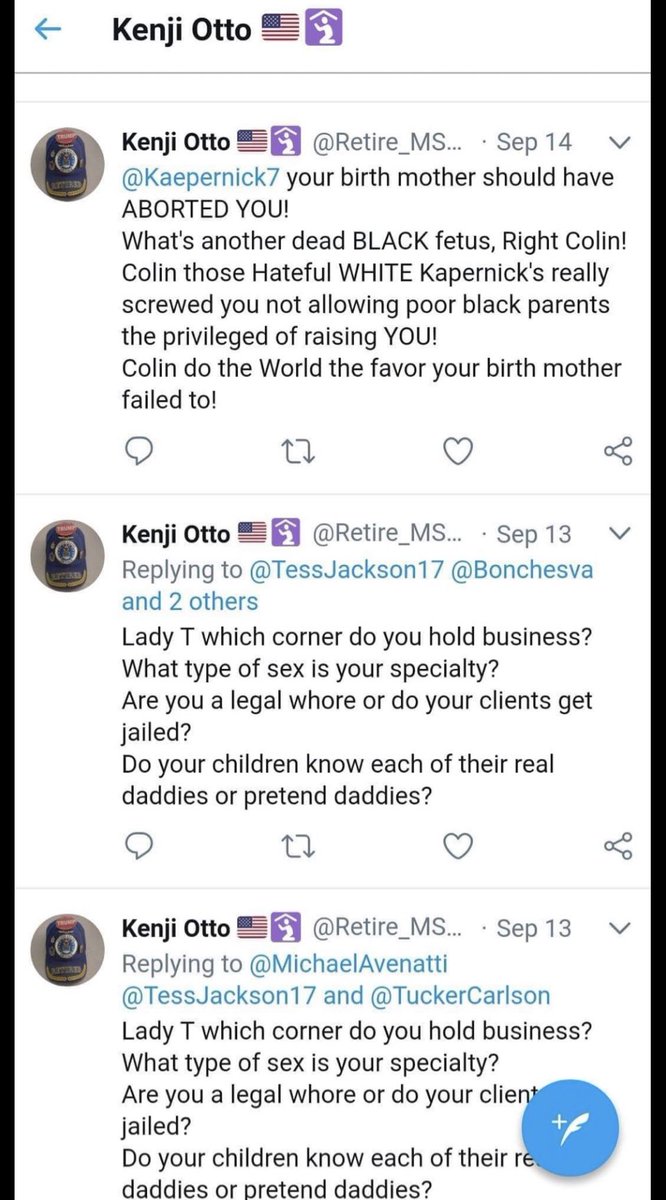 WashoeSave's tweet photo. *TW:racist slurs*  The person who tweeted these is running for Washoe County Clerk.  He deleted them after several people took screen shots and posted them on Facebook.  Deleting tweets does not take away the racism!  Do not #voteforotto #washoe https://t.co/KSapX2GQyX