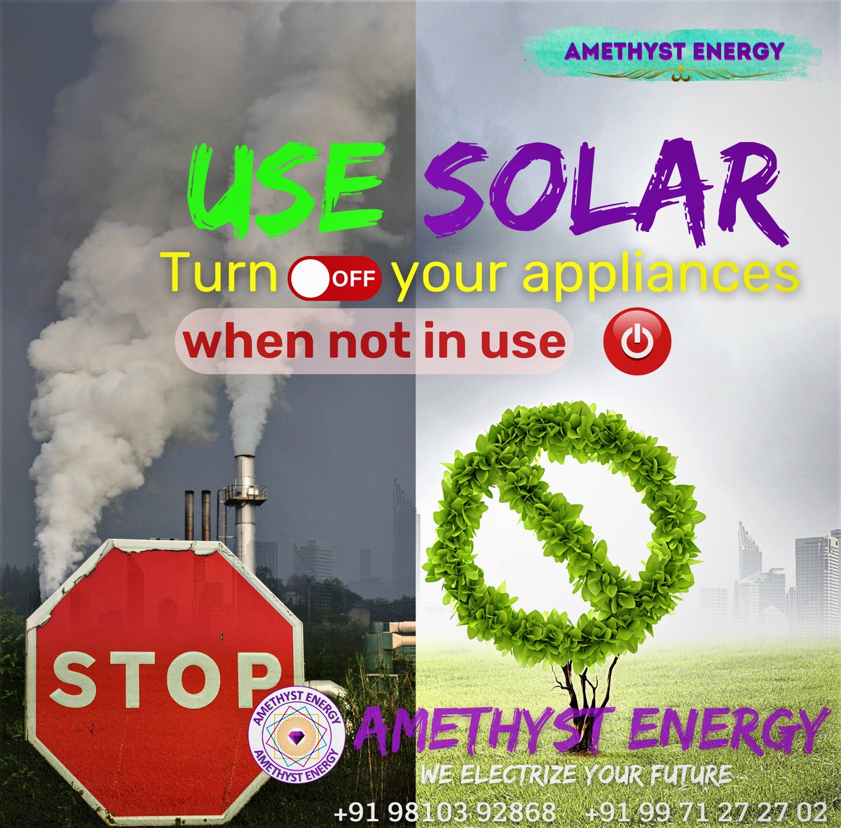 AEPL_delhi's tweet photo. Stop pollution use Green Go Green keep Green. Use Solar Energy.
#solar #climatechange  #solarenergy #solarenergysystem #solarenergysolutions #solarenergy☀��� #amethystenergypvtltd #solarpv #solarpanel #cleanenergy #greenenergy #freeenergy
Call us to get clean energy. https://t.co/KwjYRaqUJi