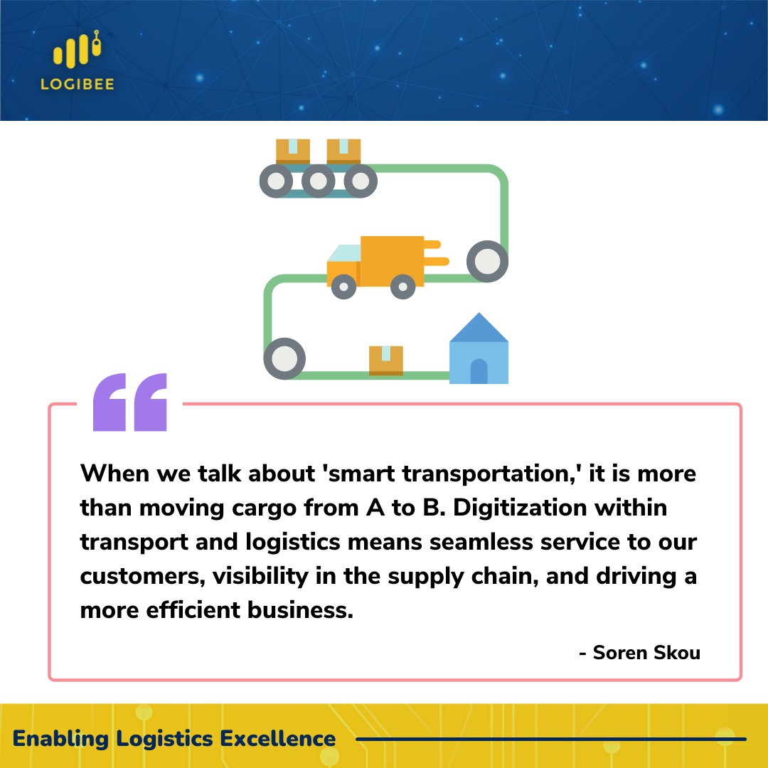 logi_bee's tweet photo. The word smart has many connotations. Smart transportation doesn't just mean moving from point A to point B. It is something more. Read this quote and ponder over it while you sip your lazy Sunday morning coffee. Share with us what you think!
#logisticallyspeaking #supplychain https://t.co/VLGOVYpvP9