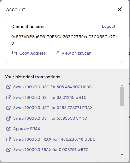 Ivan_krypt's tweet photo. @syncswap is the future of crypto, never before has cryptocurrencies transactions been so simple and clear 👍👍👍

Testnet - https://t.co/fF2HVbSECm

Discord -
https://t.co/UCBUAWxbZe

#L222 #zkSync #Layer2 #ZKRollup #testnet #Ethereum #DeFi https://t.co/OgaFxrPvNZ