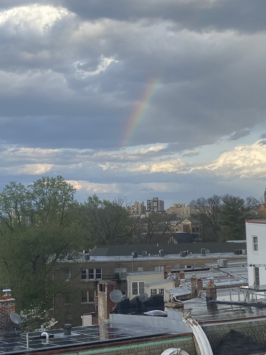 A rainbow the day before He will rise. #rainbow #HeHasRisen #imissyou